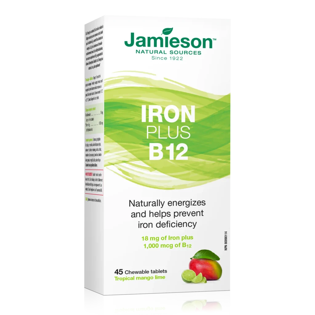 Jamieson Iron Plus Vitamin B12 Chewable