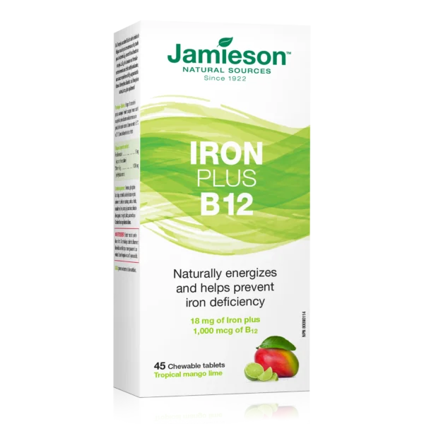Jamieson Iron Plus Vitamin B12 Chewable