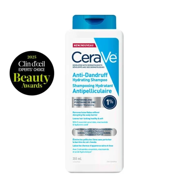 CeraVe Anti-Dandruff Hydrating Shampoo (355ml)